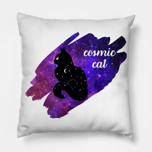 Cosmic Cat Cool Design for Cat and Astronomy Lovers Pillow