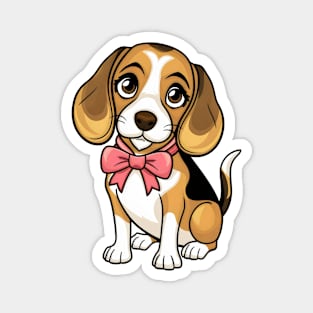 Coquette Beagle Magnet