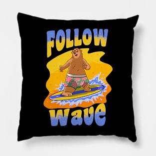 follow wave Pillow