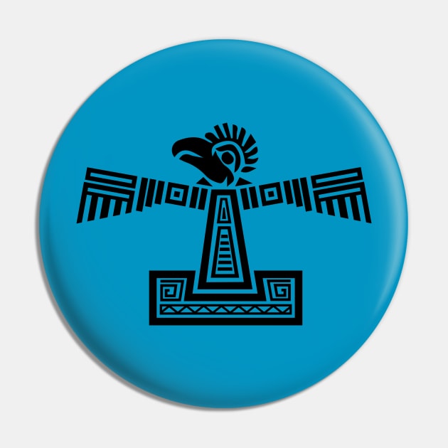 Aztec Eagle Design Pin by JDP Designs