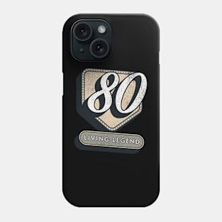 Happy 80th Birthday: Celebrating a Lifetime of Memories Phone Case