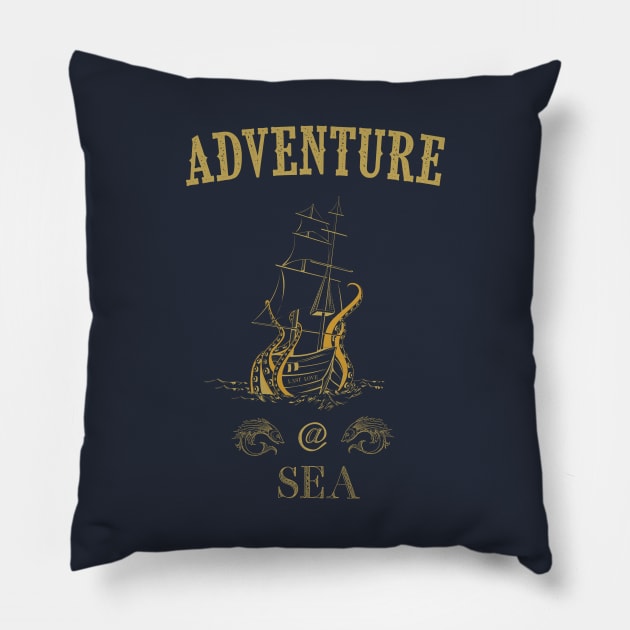 ADVENTURE @ SEA Pillow by shirtsandmore4you
