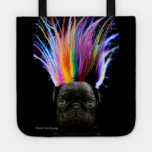 Rainbow Hair Pug Tote