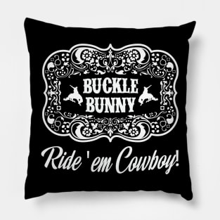 Buckle Bunny Cowgirl Pillow