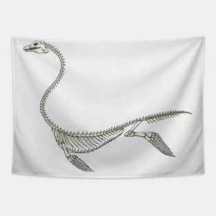 Plesiosaur skelleton Tapestry