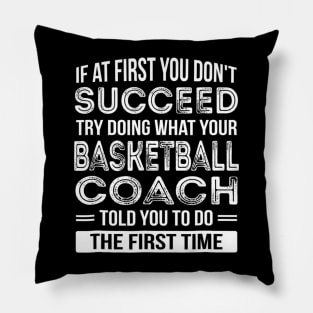 Basketball Coach Gift Funny Thank You Gift Pillow