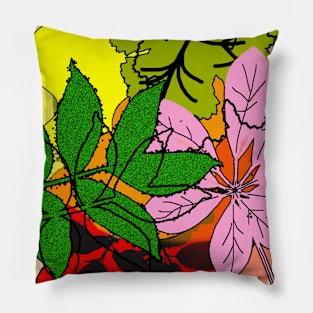 Autumn Mix Leaves Pillow