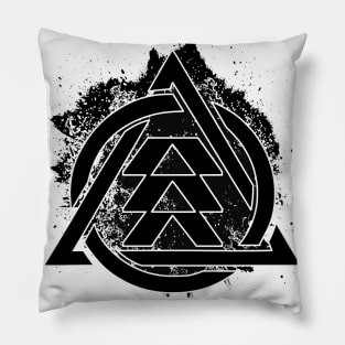 Interlocked Triangle and Circle Pillow