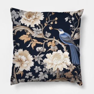 Coastal Chinoiserie Pillow