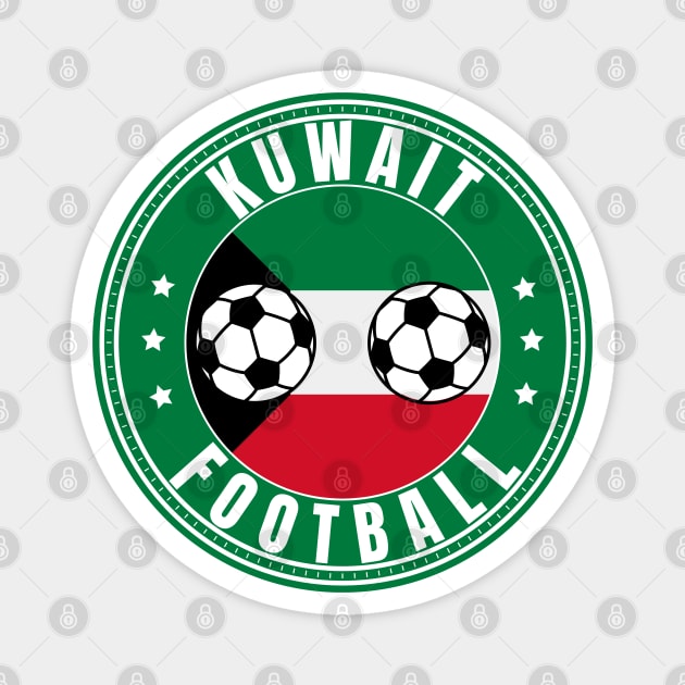 Kuwait Football Magnet by footballomatic