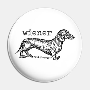 wiener sausage dog Pin