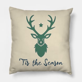 'Tis the season reindeer Pillow