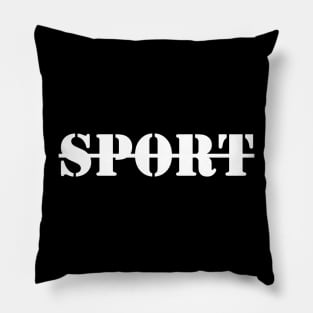 Sport white Pillow