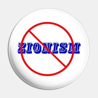 🚫 Zionism - Front Pin