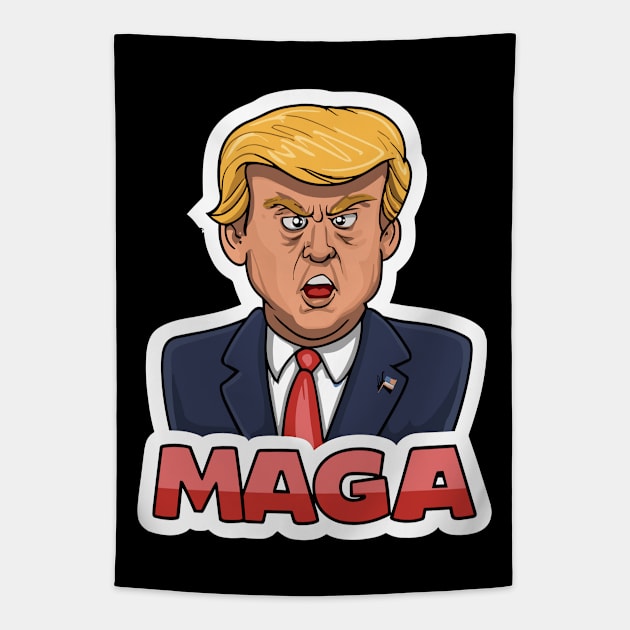 MAGA Tapestry by Tezatoons