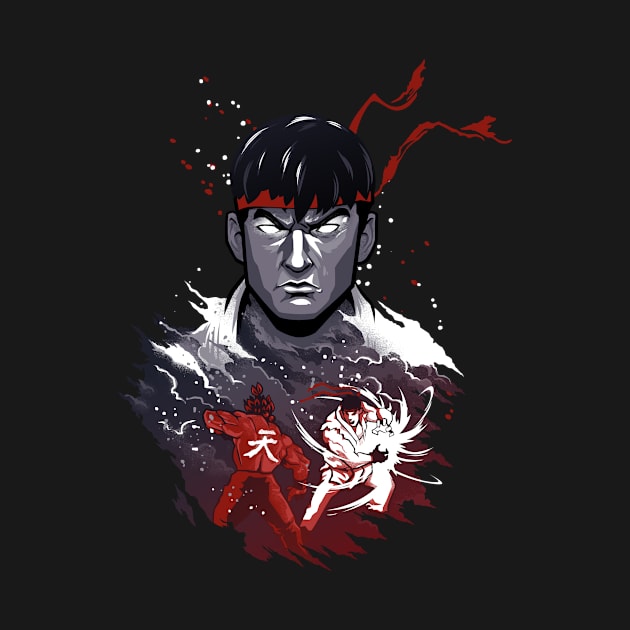 Ryu VS Akuma by Hulkey