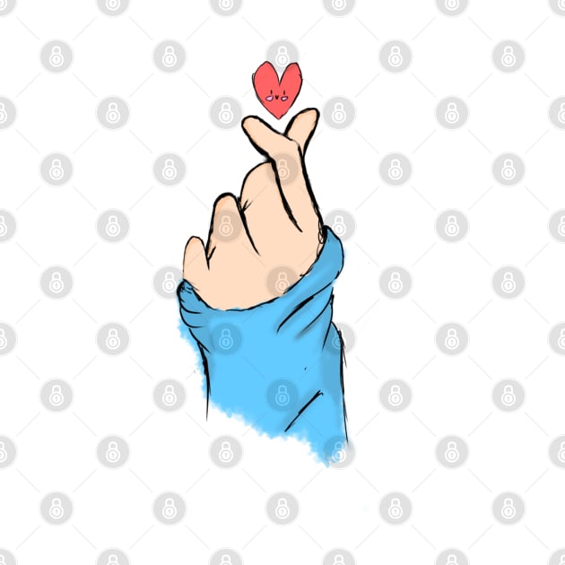 K-pop Finger heart! by TheWhiteSkyStore