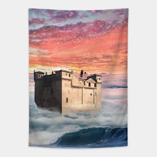 Imaginary castle Tapestry