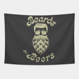 Beards & Beers - Tan Tapestry