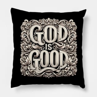 God Is Good Christian Gift Pillow