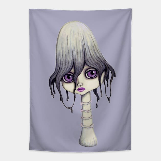 Mushroom Girl Tapestry by LittleMissTyne