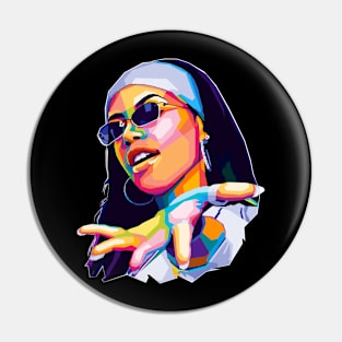 Erykah Pop Art Pin