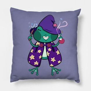 Frog Witch Pillow