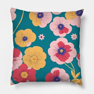 Chromatic Botanic Abstraction #19 Pillow