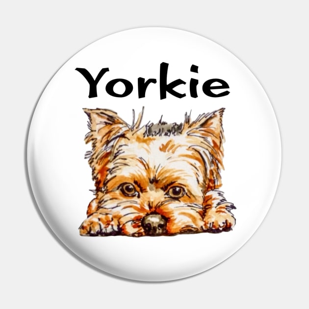 Yorkie Pin by archiesgirl