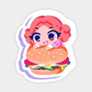 Haru Okumura burger Magnet