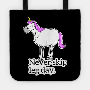 Skipping leg day Tote