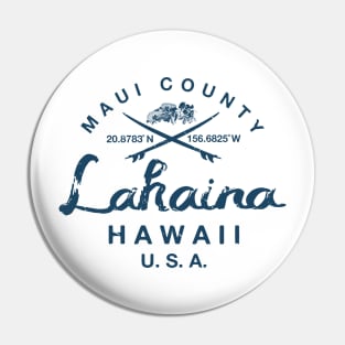 Lahaina Maui Hawaii Surfing Vintage Pin