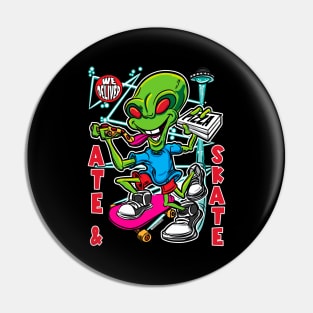 Ate & Skate Pin