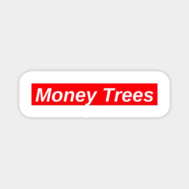 Money Trees // Red Box Logo Magnet by FlexxxApparel