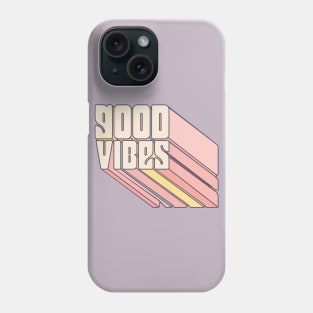 Good Vibes Retro Rainbow Block Phone Case