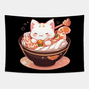 cat noodle Tapestry