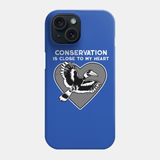 Great Hornbill Conservation Heart Phone Case