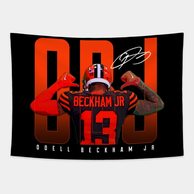Odell Beckham Jr Tapestry by Juantamad