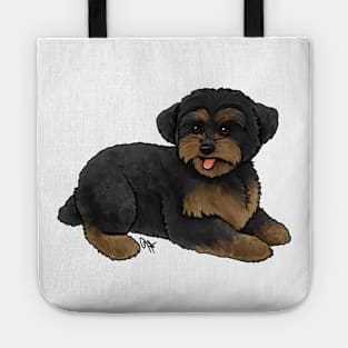 Dog - Yorkipoo - Black and Tan Tote