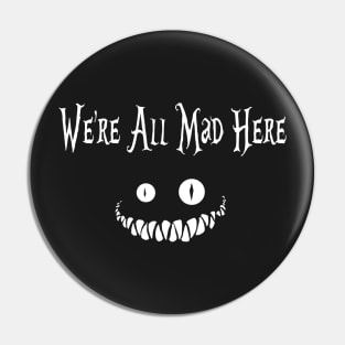 Alice Wonderland Smile (Dark  Tee) Pin