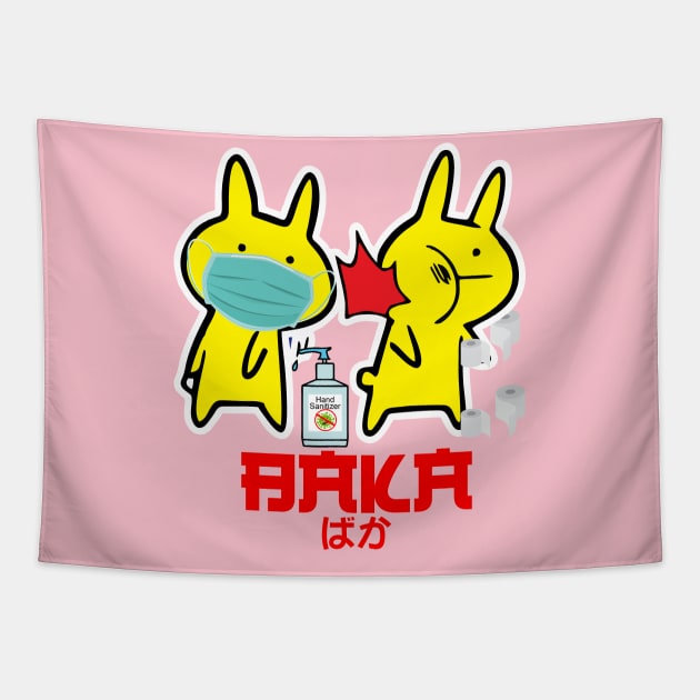 Baka Rabbit Slap Tapestry by Cartel