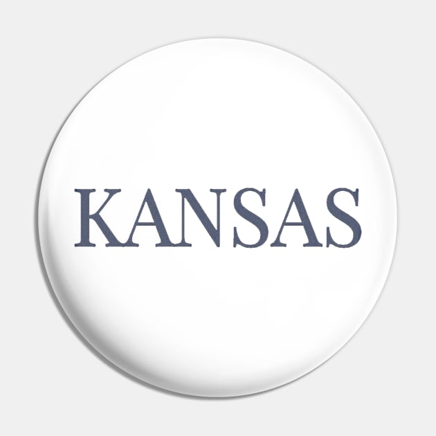 Distressed Kansas Pin by EMP