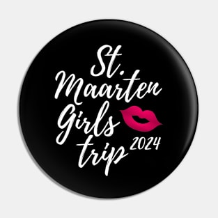 St. Maarten Girls Trip 2024 Saint Martin Bachelorette Fun Matching Group Pin