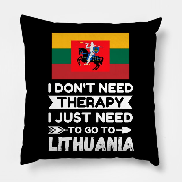 Lithuania Pillow by footballomatic