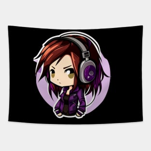 Badass Gamer Girl - Female Gamer Tapestry