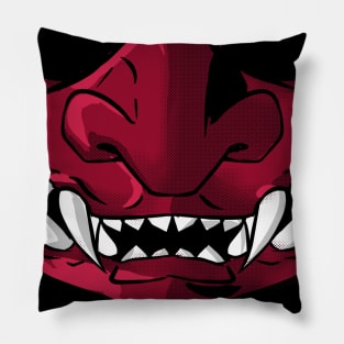 Samurai Demon Mask Pillow