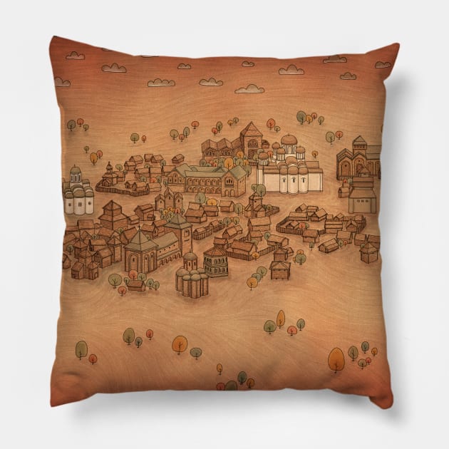 Old Kyiv Pillow by vladstudio