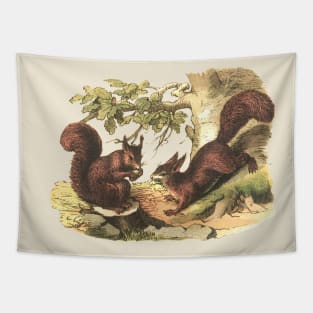 RED SQUIRRELS Tapestry