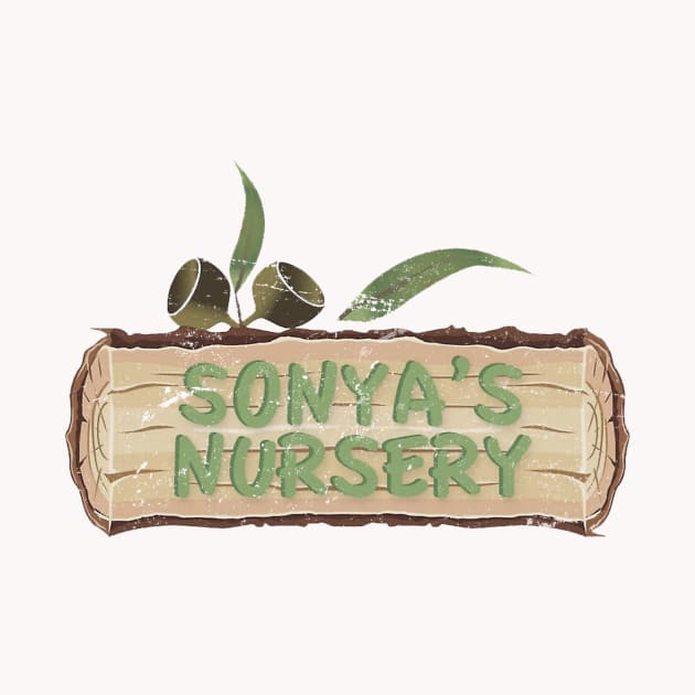 Neighbours Sonya's Nursery Logo Distressed by HDC Designs