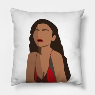 Zendaya Digital Portrait Pillow